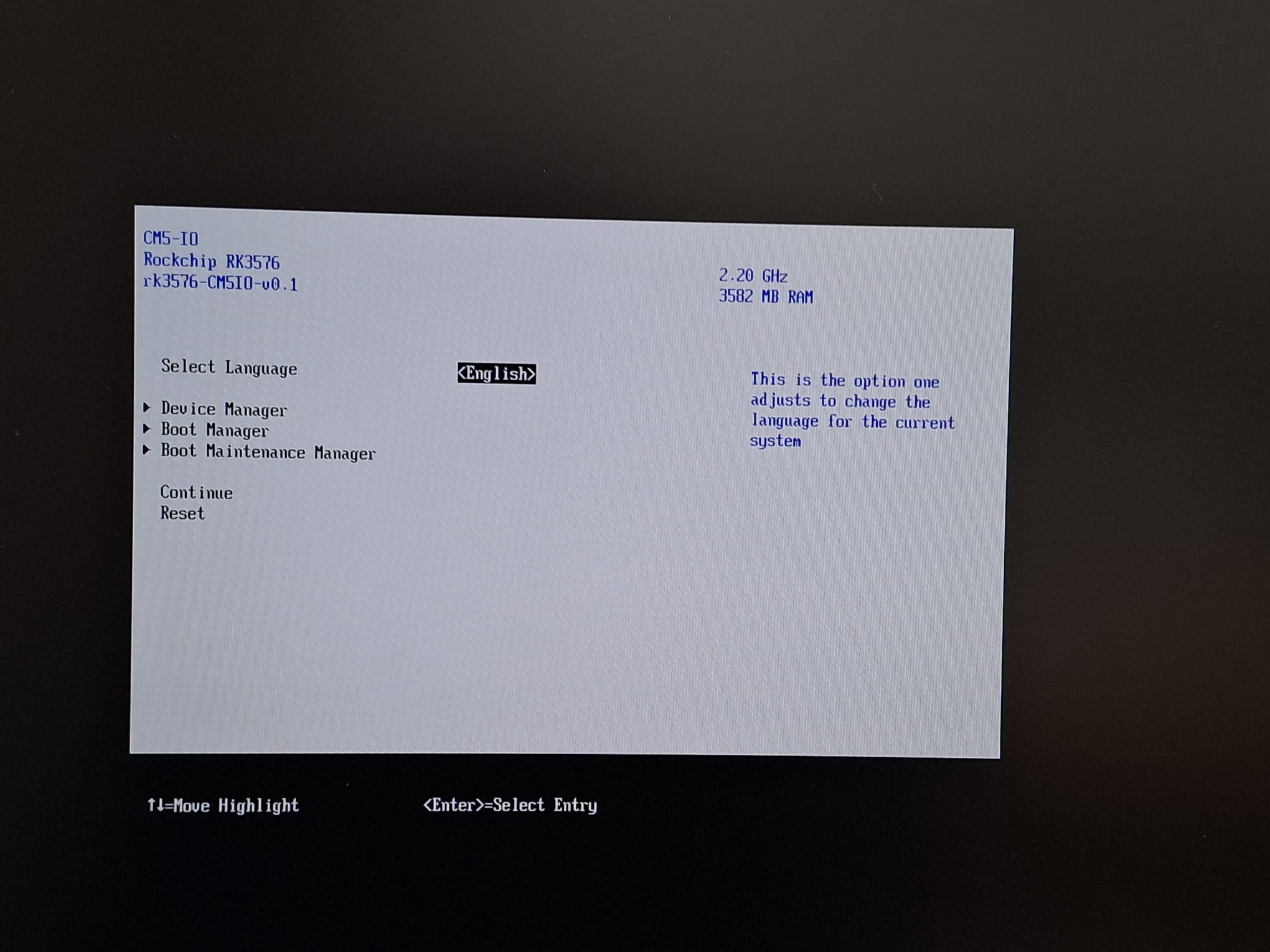EDK2 UEFI on CM5-IO via HDMI